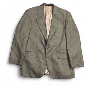 Ralph Lauren Men's Brown Houndstooth Sport Coat Blazer